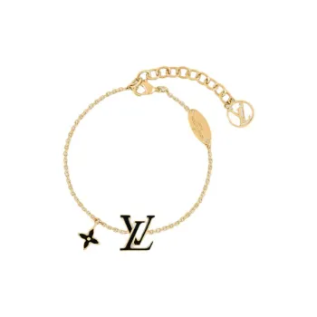 LOUIS VUITTON Enamel Bracelets Women's Black