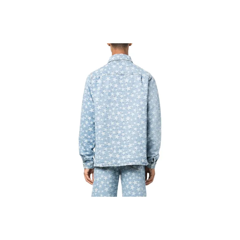 ERL Denim Jacquard Overshirt-3