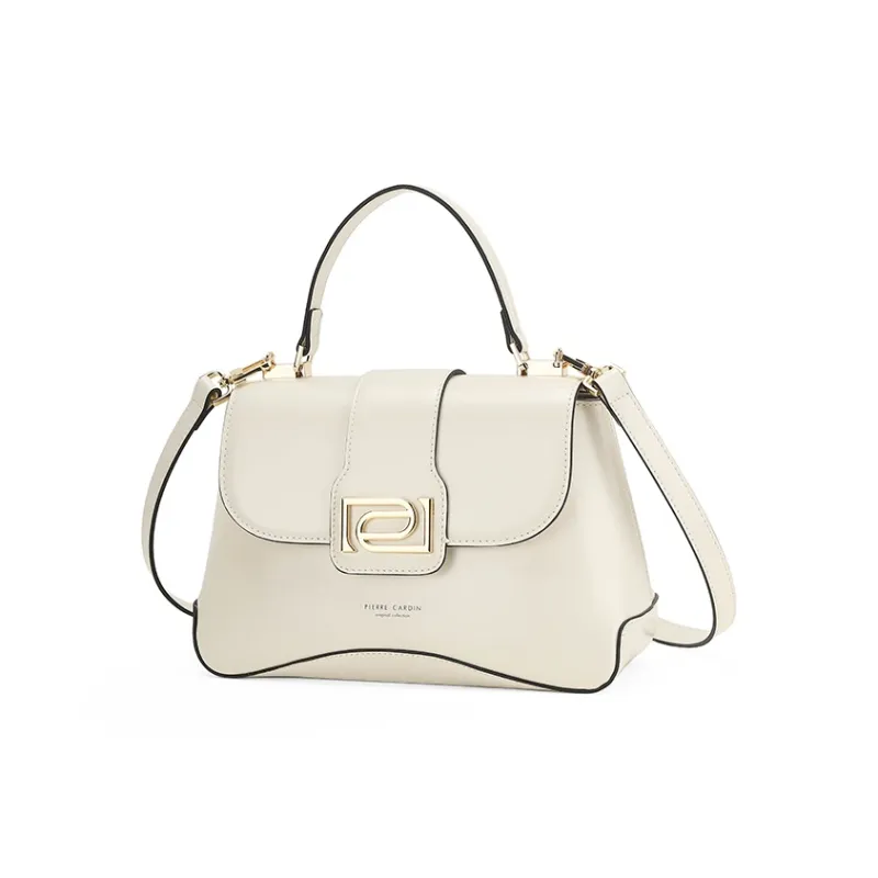 PIERRE CARDIN Cow Leather Shoulder Bag, Crossbody Bag, Handbag Large Size Women's Multicolor-20
