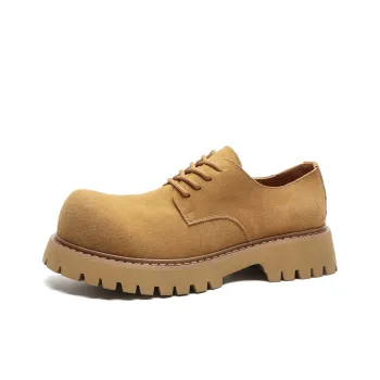 PAVEA Anti Slip Wear Resistant Low Top Casual Shoes Men's Yellow