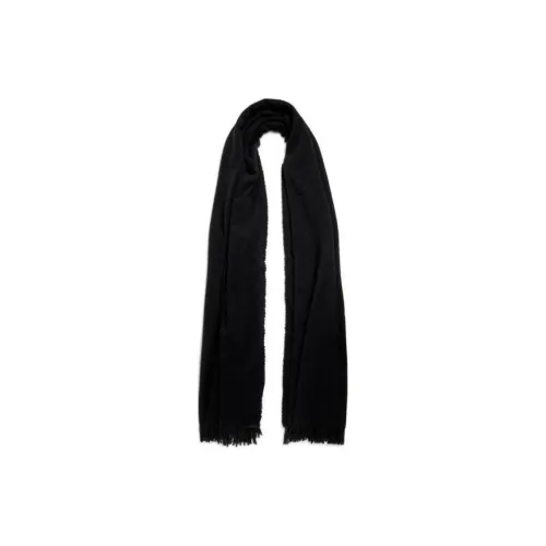 Balenciaga Wool Knit Scarves Women's Black
