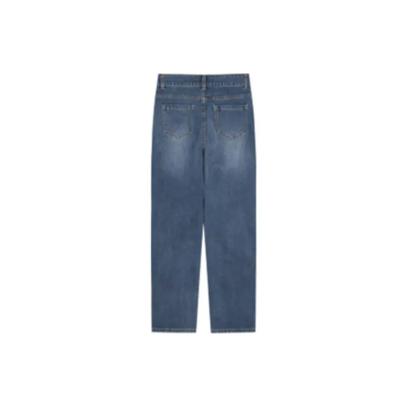 Mo Han Yi Mei Jeans Women's Dark Blue-1
