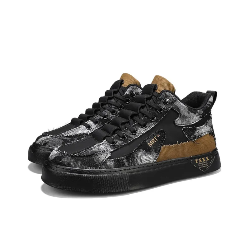 Meiretu Anti Slip Wear Resistant Low Top Skateboard Shoes Men's-3