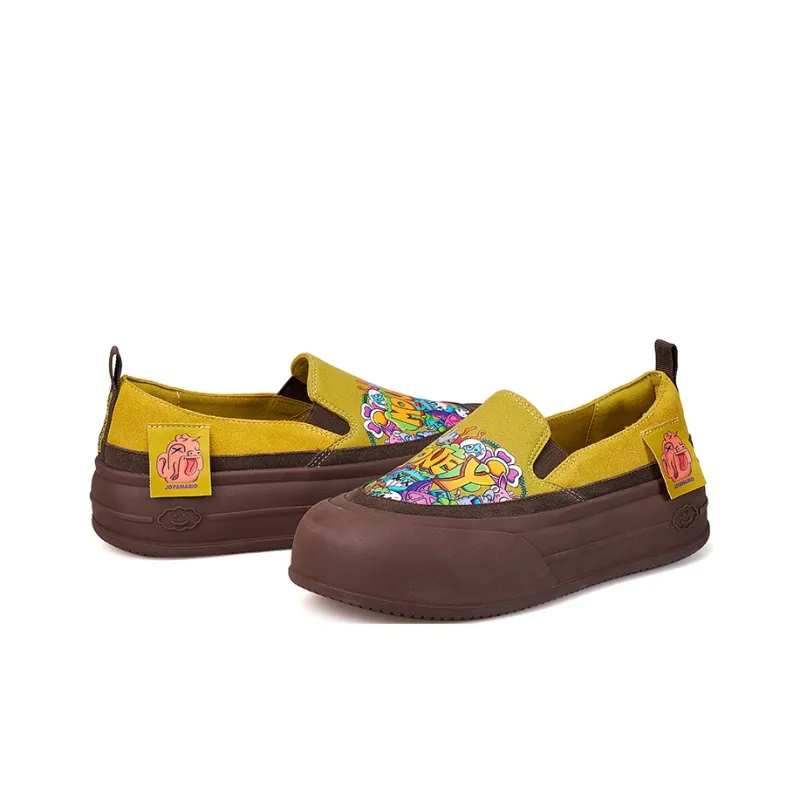 Joy&Mario Loafers Women's Camel/Light Gray/Yellow-14