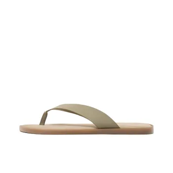 ZARA Abrasion-Resistant Flip Flops Men's Green