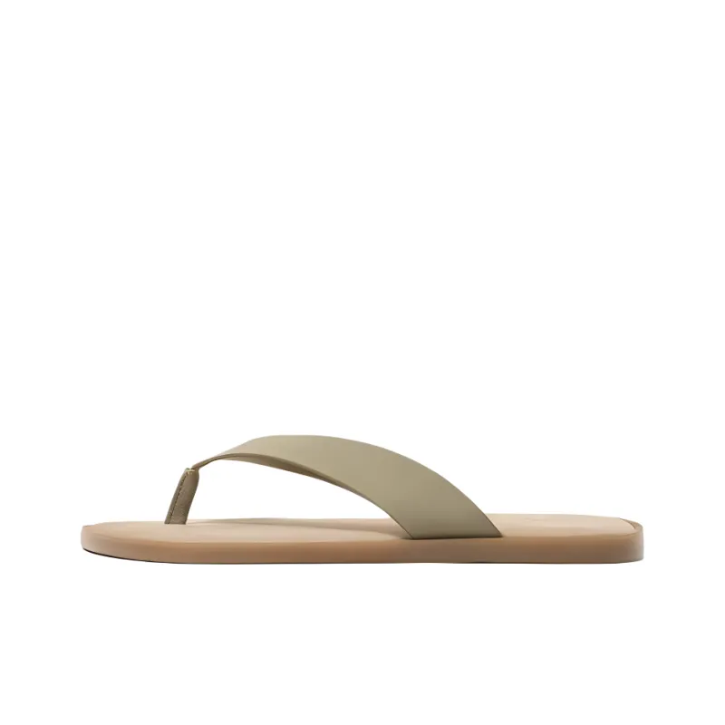 ZARA Abrasion-Resistant Flip Flops Men's Green-0