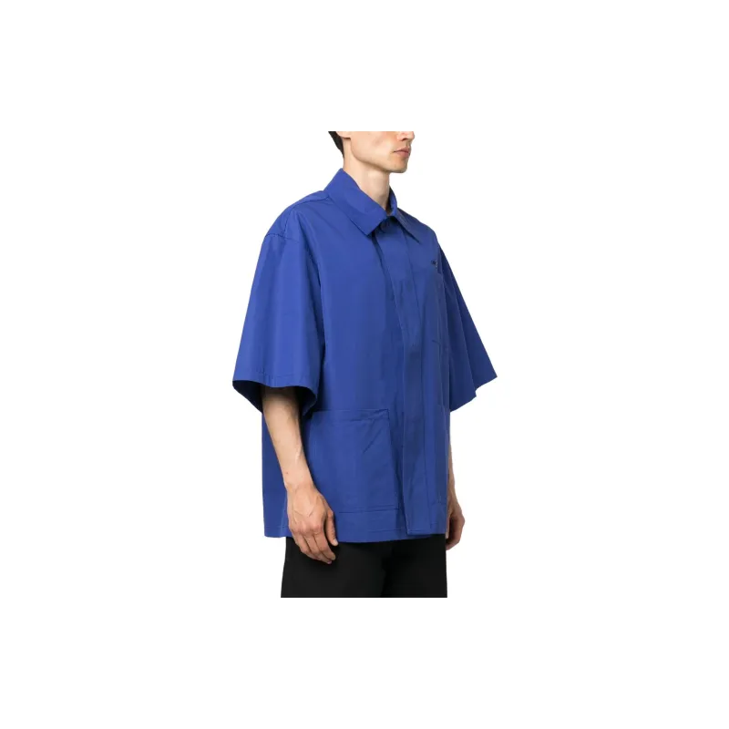 OFF WHITE Logo Embroidered Buttoned Shirt-4