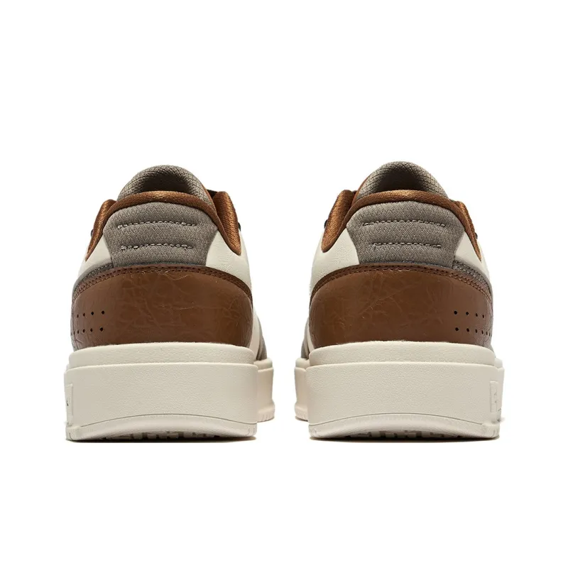 Erke Fun Play Durable Breathable Low-Top Skateboard Shoes Unisex Cream Gray Brown Stone-4