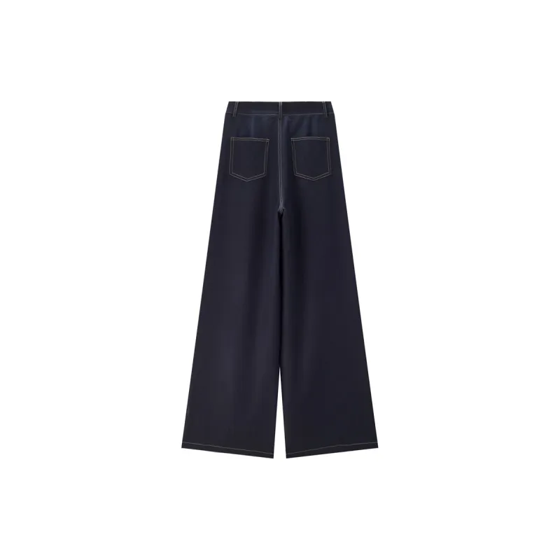 UNIQLO Jeans Women's 69 Dark Blue Denim-1