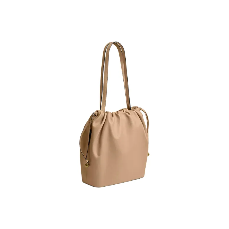 COACH Faye Smooth Leather Tote Bag, Shopping Bag, Handbag, Shoulder Bag Tubas Women's Light Brown-1