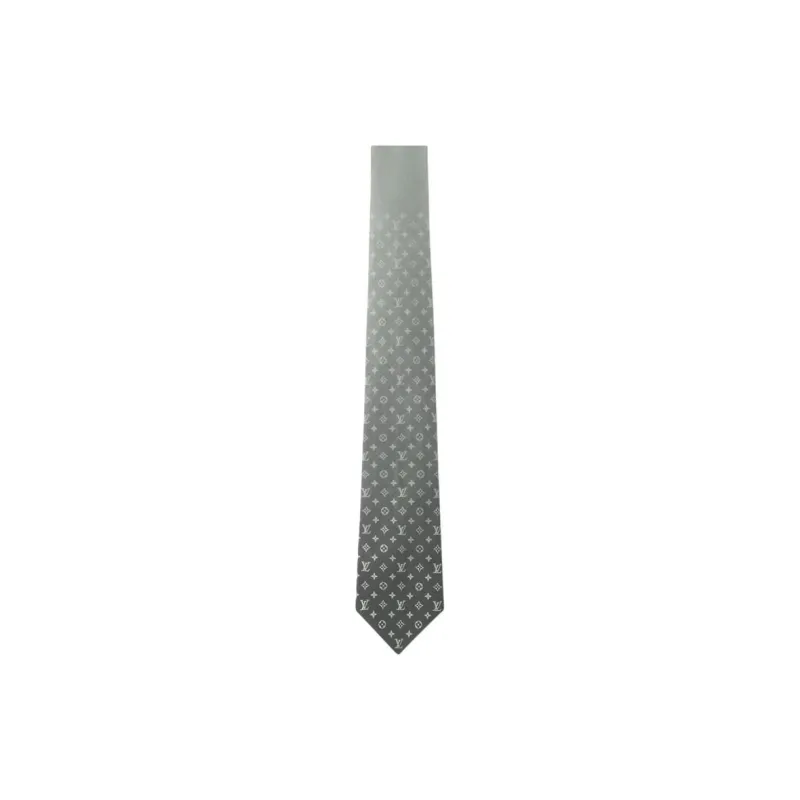 LOUIS VUITTON Mulberry Silk Ties Men's Green-0
