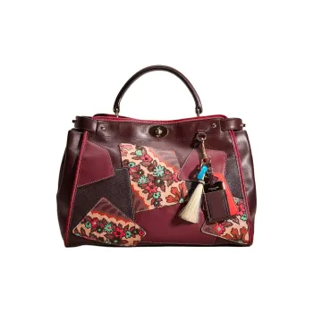 COACH Gramercy Leather Shoulder Bag Crossbody Bag Handbag Large Size Women's Ox Blood Color