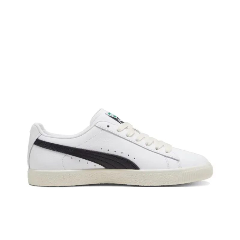 PUMA Clyde Leather White Black-1