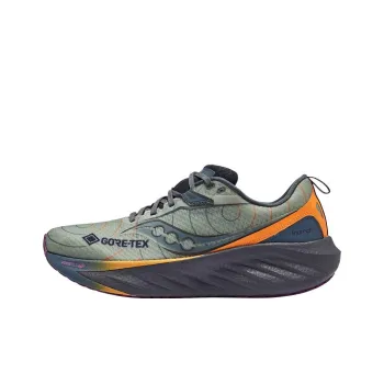 Saucony TRIUMPH 22 Anti-Slip Wear-Resistant Low-Top Running Shoes Men's Green Gray Yellow