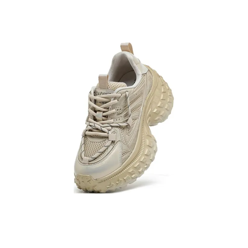 DAPHNE Low Top Chunky Sneakers Women's Champagne-4