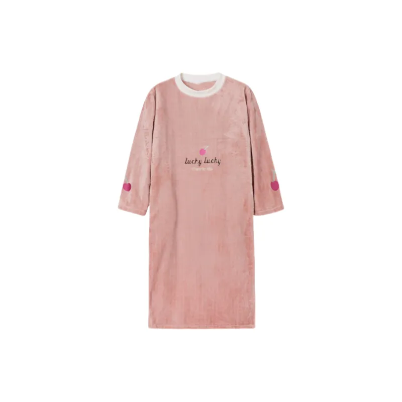 Vine Color Women's Nightgowns-1
