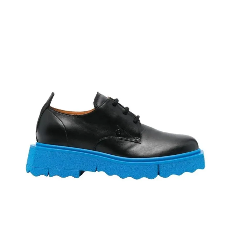 OFF WHITE Sponge Derby Black Blue-1