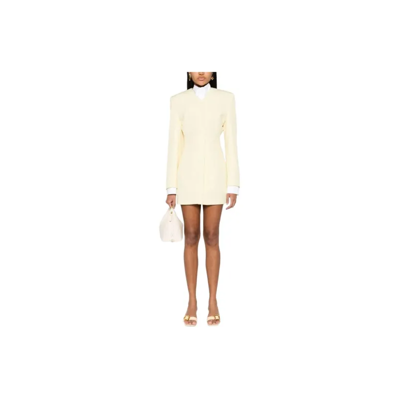 Jacquemus La Robe Cubo 'Pale Yellow'-1