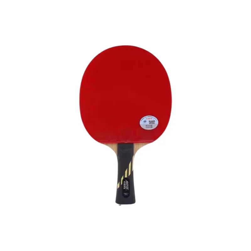 YINHE Ping Pong Paddles Unisex All Wood With Carbon Fiber Red Black-0