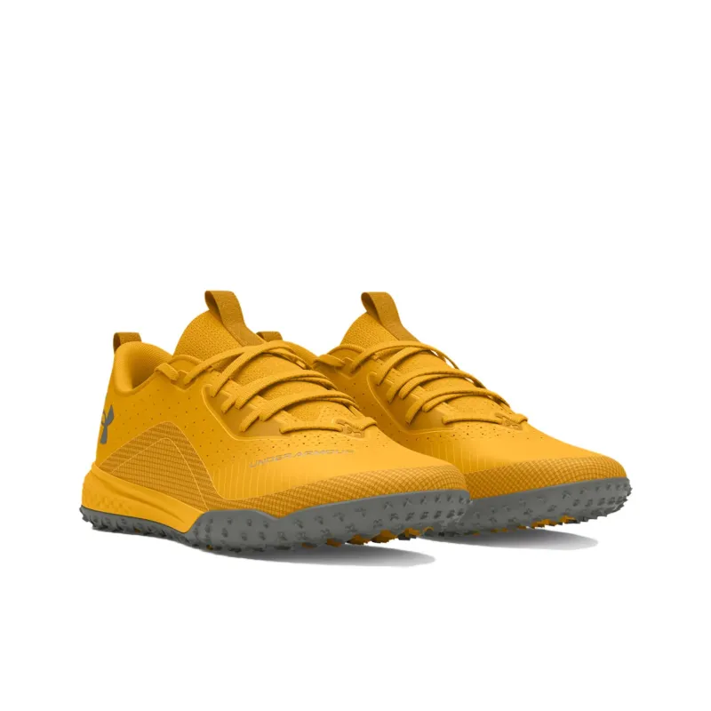 Under Armour UA Shadow Anti Slip Wear Resistant Soccer Shoes Unisex Yellow-2