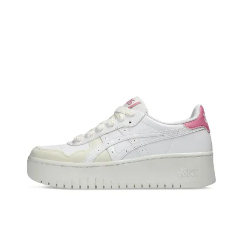Asics JAPAN S Anti-Slip Wear-Resistant Low-Top Skateboard Shoes Women's White