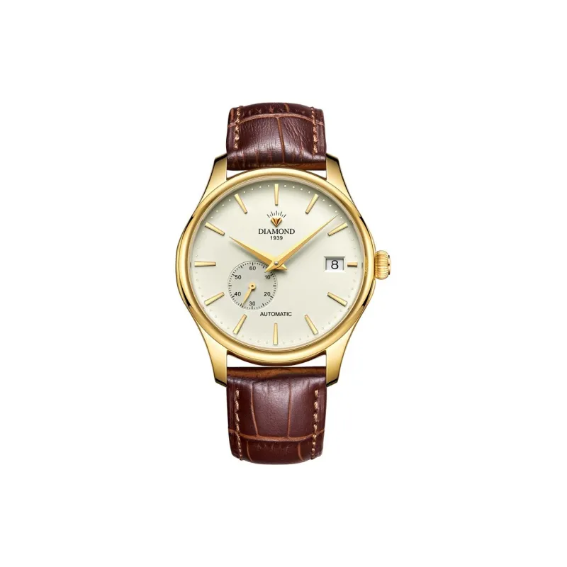 Diamond Automatic Mechanical Movement Watch Unisex White Dial-3