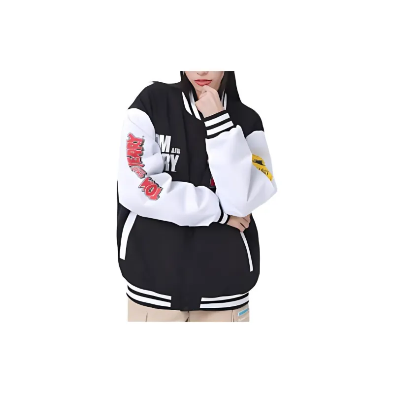 XTEP x MAOHELAOSHU LIANMINGKUAN Jackets Coats Unisex Jet Black/Pearl White-2