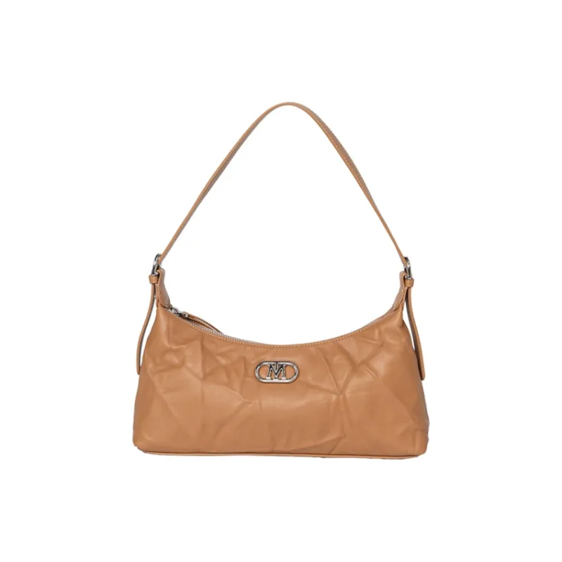 OMI Synthetic Leather Shoulder Bag Small Size Women's Black/White/Khaki/Pink-2