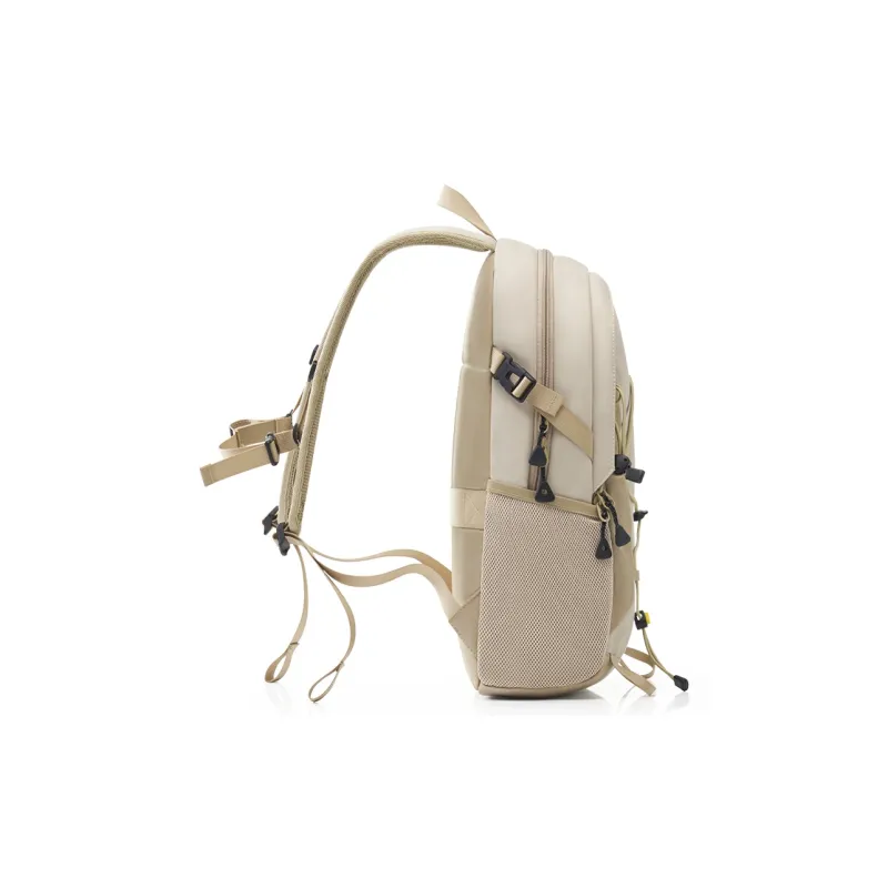 OIWAS Fabric Backpack Travel Backpack Regular Unisex Warm Sand/Forest Green/Black-3