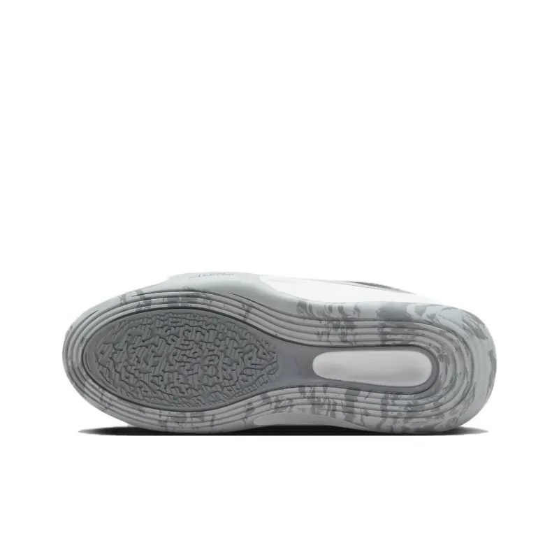 Nike ISOFLY Cushioning Abrasion Resistant Breathable Low Top Children's Basketball Shoes White/Cool Gray Unisex-5