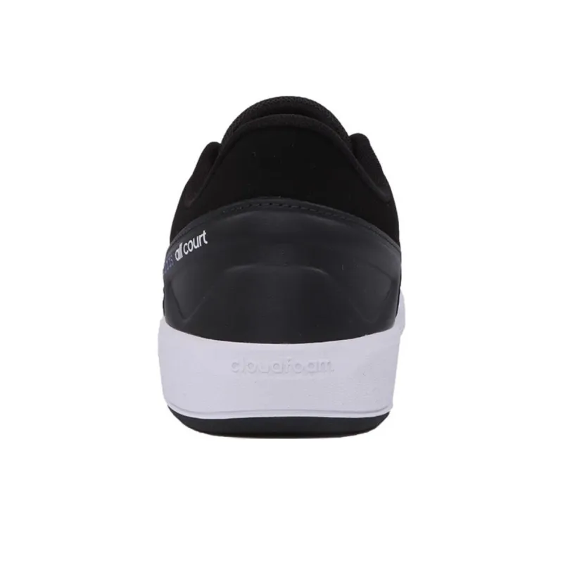 Adidas Cloudfoam All Court Anti Slip Wear Resistant Low Top Tennis Shoes Men's Black-2