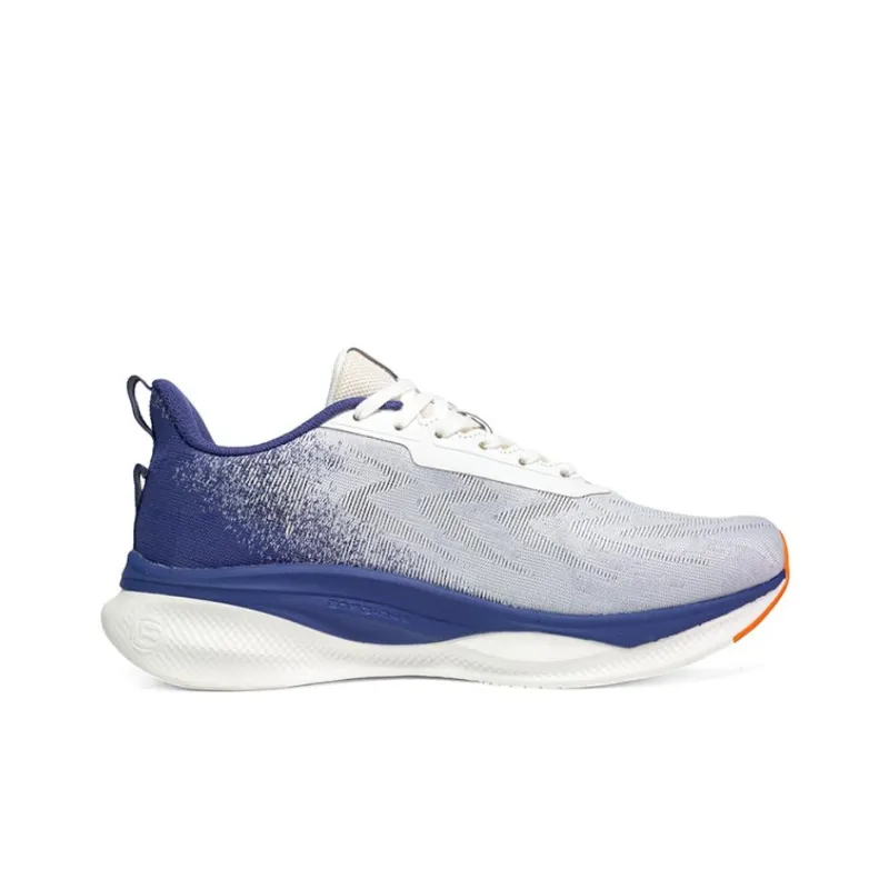 361° Anti Slip Wear Resistant Low Top Casual Running Shoes Men's White Blue-1