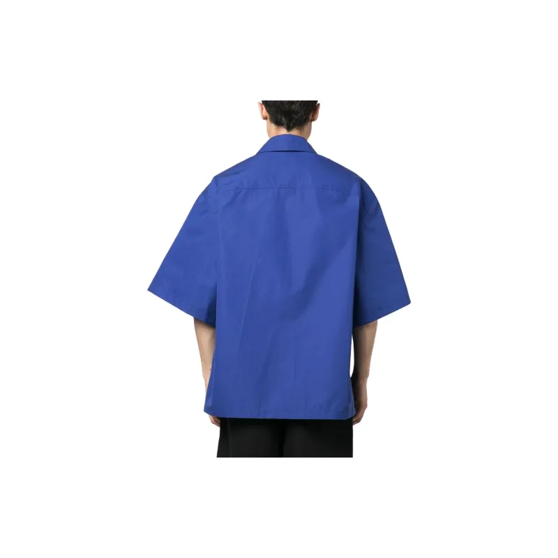 OFF WHITE Logo Embroidered Buttoned Shirt-3