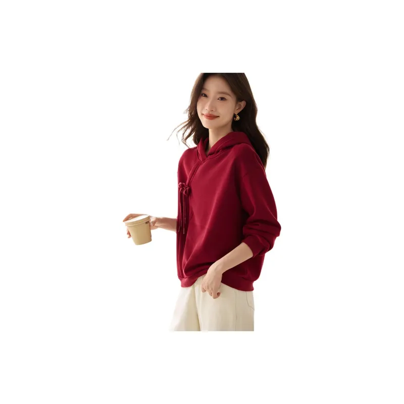Mo Han Yi Mei Sweatshirt Women's Ambient Red-2