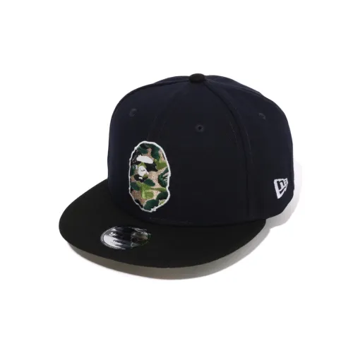 A BATHING APE Polyester Baseball Caps Kids' Dark Blue
