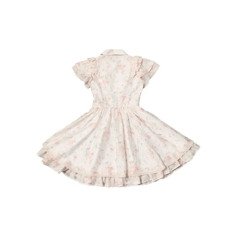 LALAJK Short Sleeved Dress Women's Pink-1