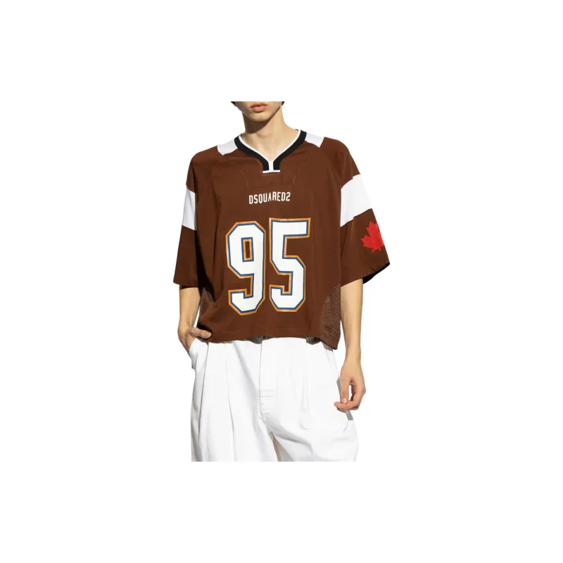 DSQUARED2 Football Colour-block T-shirt-2