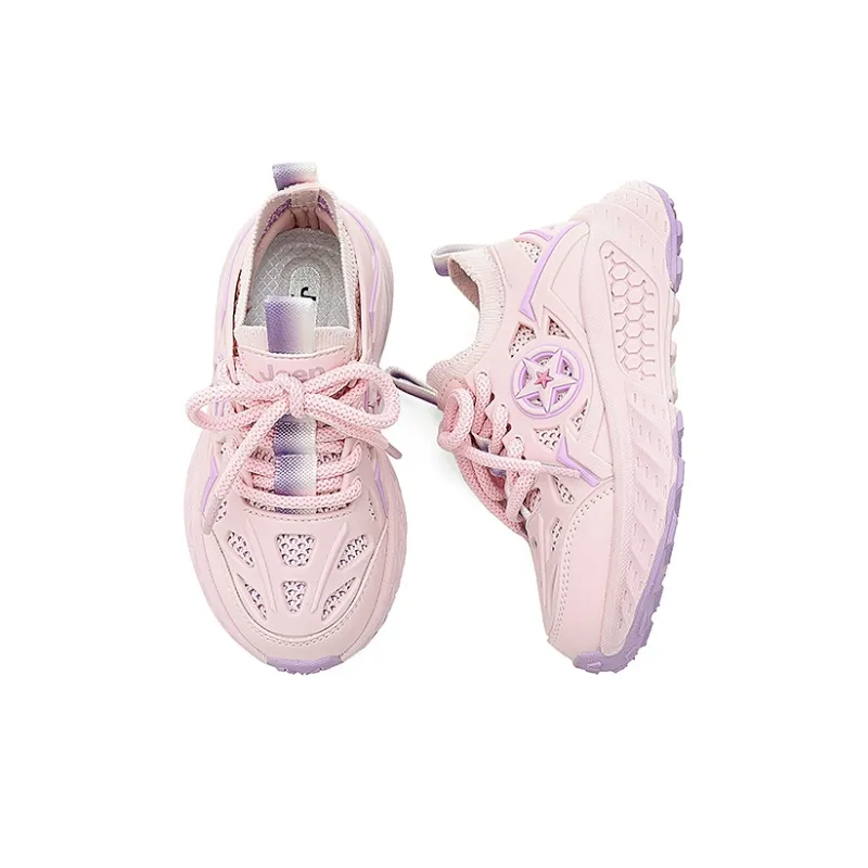 Jeep Anti Slip Wear Resistant Low Top Kids' Running Shoes Snowflake Pink Kids'-7