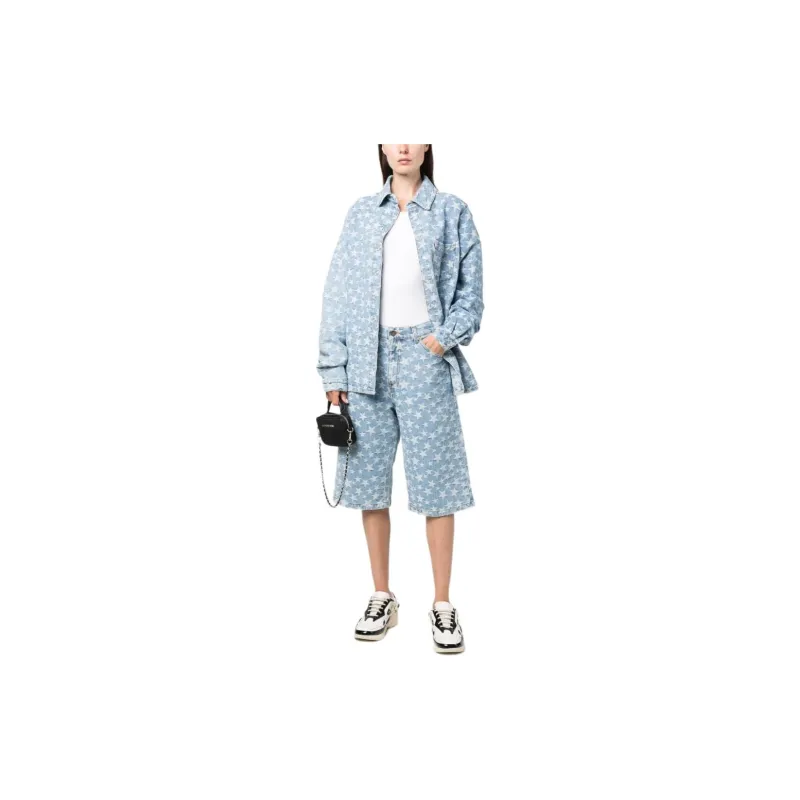 ERL Denim Jacquard Overshirt-1