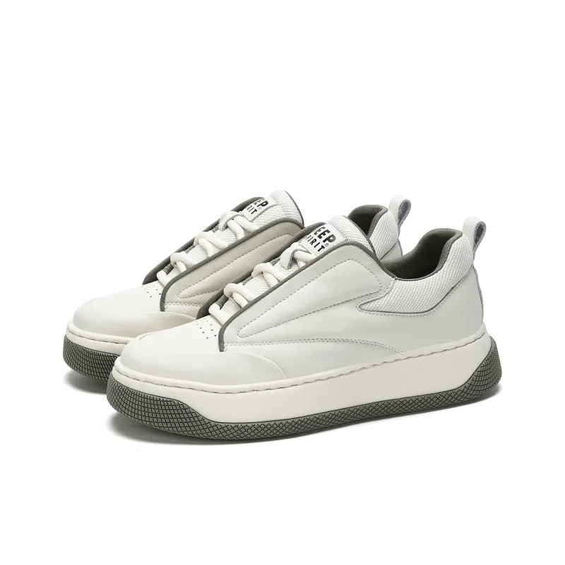 JEEP SPIRIT Skateboard Shoes Men Low Top Polar White-2