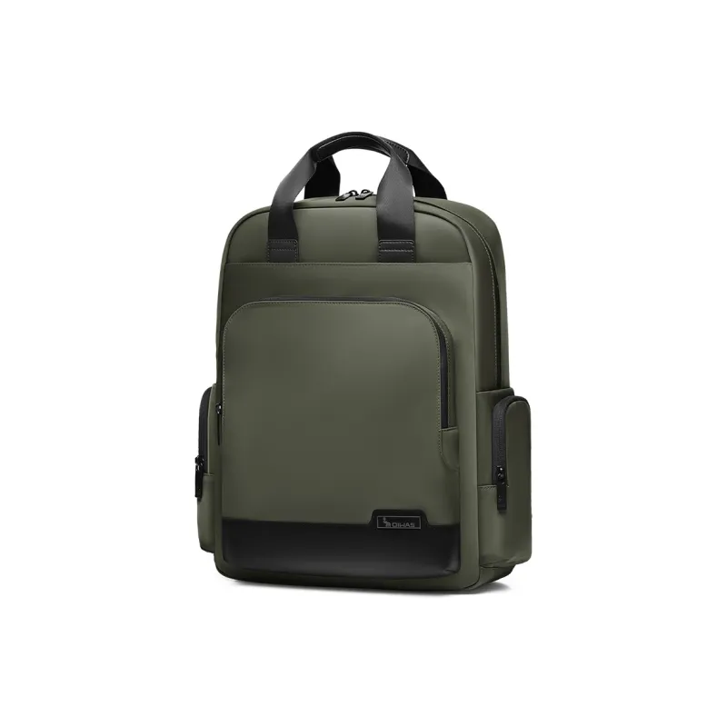 OIWAS Fabric Laptop Bag, Backpack, Travel Backpack Men's Black/Rock Stone Green-7