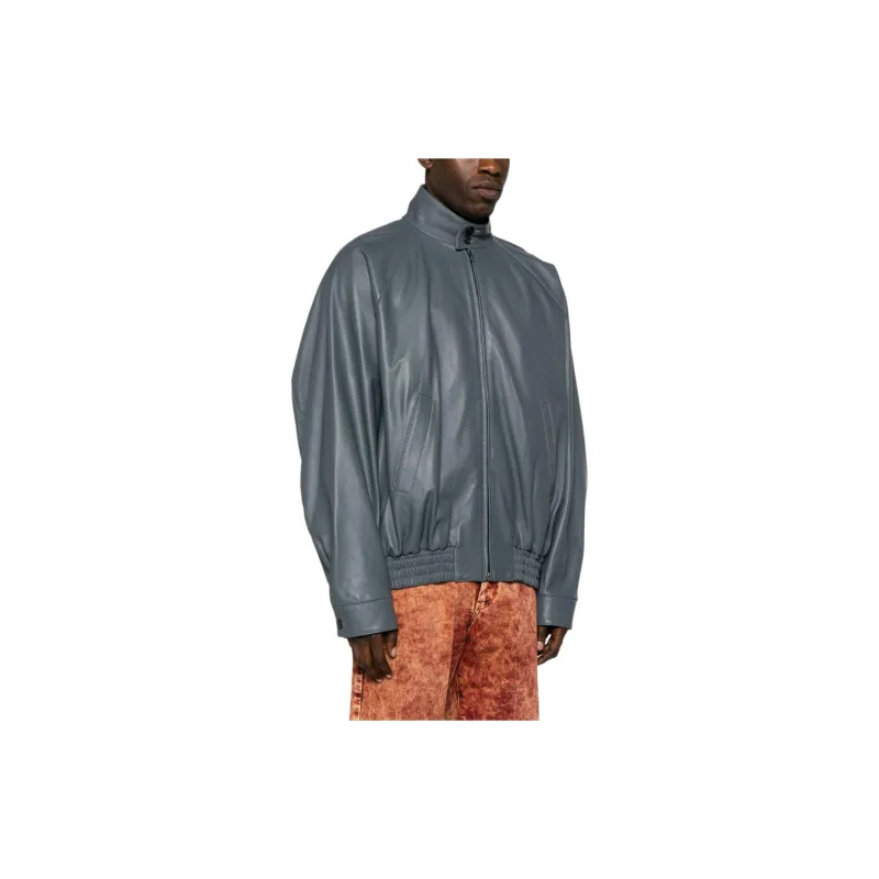 MARNI Leather Bomber Jacket-3