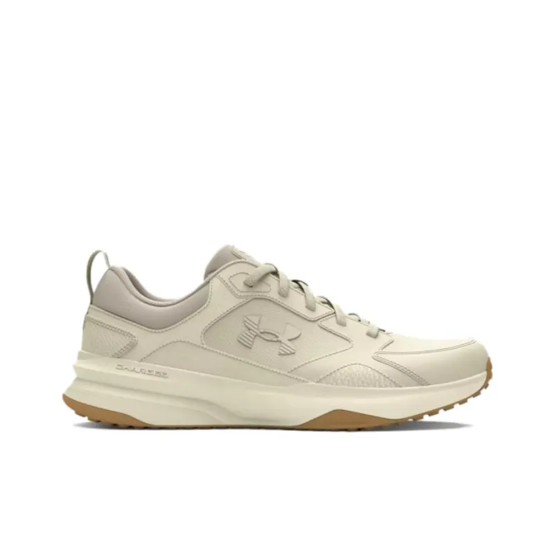 Under Armour Charged Edge Anti-Slip Wear-Resistant Low-Top Training Shoes Men's Beige-1