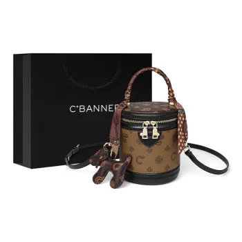 C°BANNER Synthetic Leather Crossbody Handbag Regular Women's Coffee