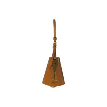 MIU MIU Leather Bag Charm Bag Merch Women's Cocoa Brown