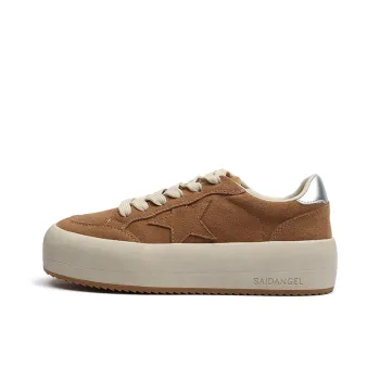 CENTRAL&KITTY Low Top Star Skateboard Shoes, Casual Shoes, Heel Height 4cm Women's