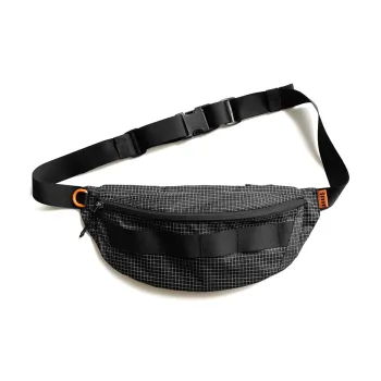 MYBRANDORIGINAL Nylon Polyester Sling Bags Crossbody Bags Unisex Black White Plaid