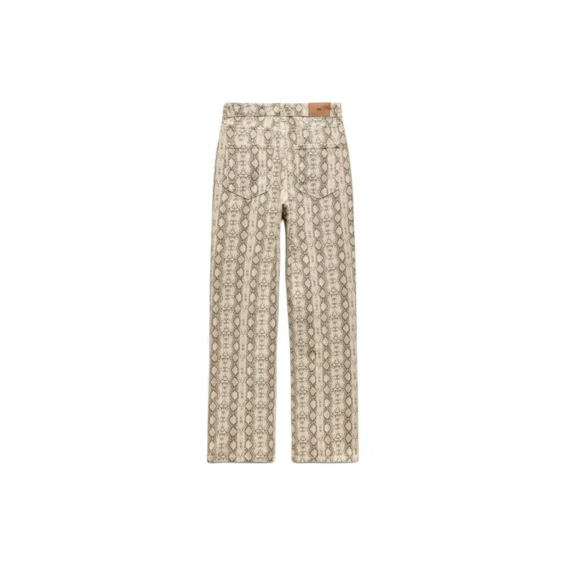 ZARA Jeans Women's Snakeskin Print-1