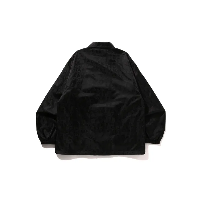 A BATHING APE Lux Sport Pattern Jacquard Nylon Coach Jacket-1