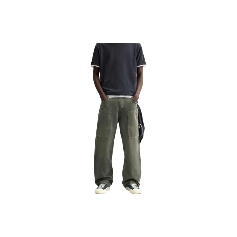 ZARA Jeans Men Blue/Green-2